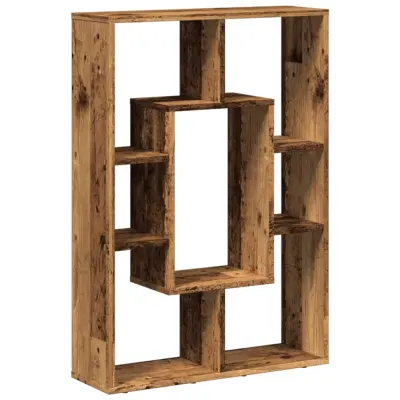 Knjižna omara - Knjižni regal starinski les 63x20x90 cm inženirski les