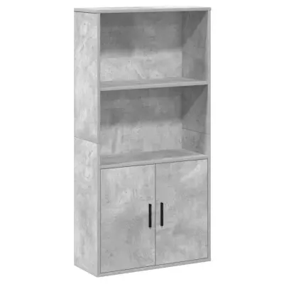 Knjižna omara - Knjižni regal betonsko siva 60x24x120 cm inženirski les