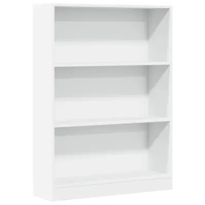 Knjižna omara - Knjižni regal bela 80x24x109 cm inženirski les
