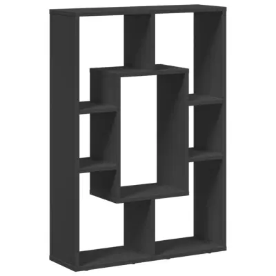 Knjižna omara - Knjižni regal črna 63x20x90 cm inženirski les