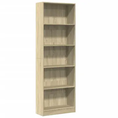 Knjižna omara - Knjižni regal sonoma hrast 60x24x176 cm inženirski les
