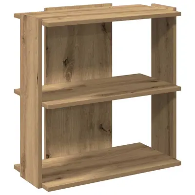 Knjižna omara - Knjižni regal 3-nadstropna artisan hrast 60x30x60 cm inž. les