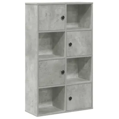 Knjižna omara - Knjižni regal betonsko siva 60x24x101,5 cm inženirski les