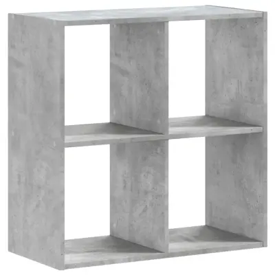 Knjižna omara - Knjižni regal betonsko siva 68,5x32x68,5 cm inženirski les