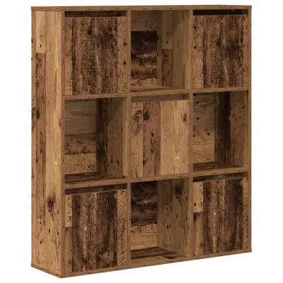 Knjižna omara - Knjižni regal starinski les 89x24x101,5 cm inženirski les