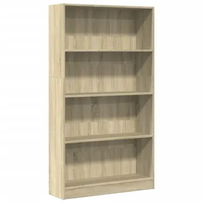 Knjižna omara - Knjižni regal sonoma hrast 80x24x143 cm inženirski les