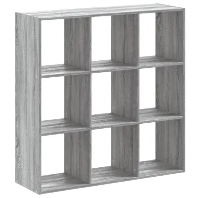 Knjižna omara - Knjižni regal siva sonoma 102x32x102 cm inženirski les