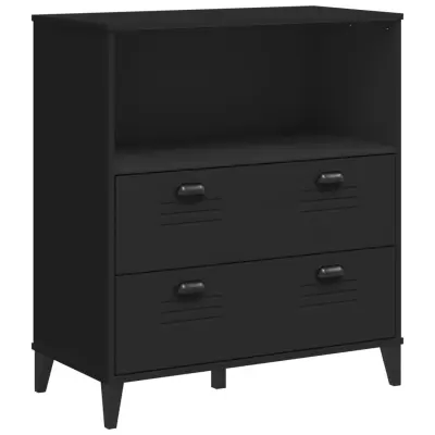 Knjižna omara - Knjižni regal VIKEN črna 80x40x90 cm inženirski les
