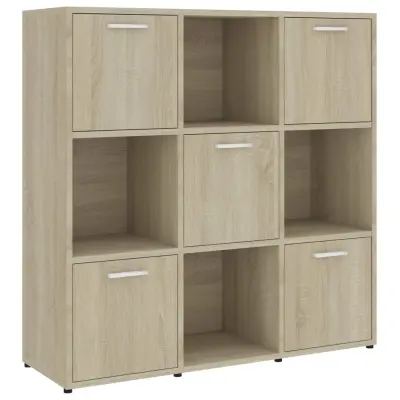 Knjižna omara - Knjižni regal sonoma hrast 90x30x90 cm iverna plošča