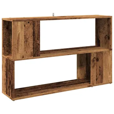 Knjižna omara - Knjižni regal starinski les 100x24x63 cm iverna plošča