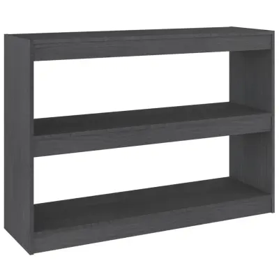 Knjižna omara - Knjižni regal za razdelitev prostora siva 100x30x71,5 cm