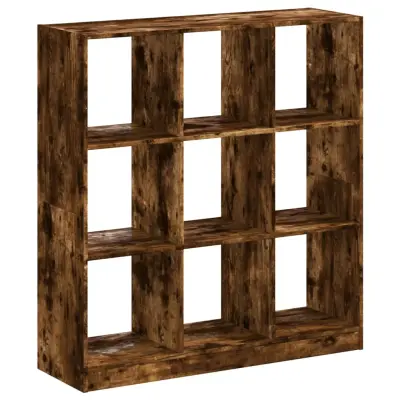 Knjižna omara - Knjižni regal dimljeni hrast 102x32x108 cm inženirski les