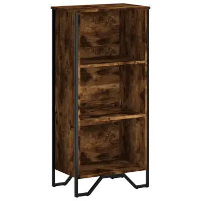 Knjižna omara - Knjižni regal dimljeni hrast 50x31x106 cm inženirski les