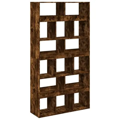 Knjižna omara - Knjižni regal dimljeni hrast 100x33x187,5 cm inženirski les