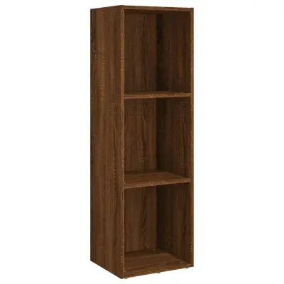 Knjižna omara - Knjižni regal rjav hrast 36x30x114 cm inženirski les