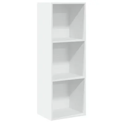 Knjižna omara - Knjižni regal bela 40x30x114 cm inženirski les