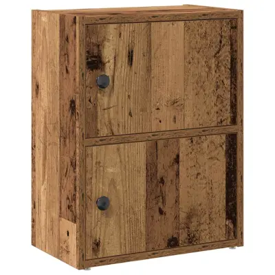 Knjižna omara - Knjižni regal starinski les 40x24x52 cm inženirski les