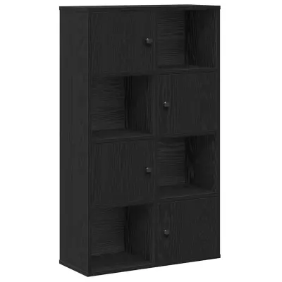 Knjižna omara - Knjižni regal črna hrast 60x24x101,5 cm inženirski les