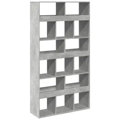 Knjižna omara - Knjižni regal betonsko siva 100x33x187,5 cm inženirski les