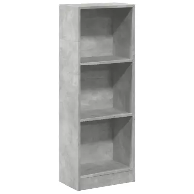 Knjižna omara - Knjižni regal betonsko siva 40x24x109 cm inženirski les