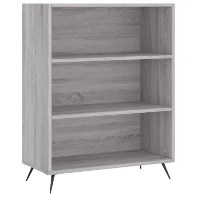 Knjižna omara - Knjižni regal siva sonoma 69,5x32,5x90 cm inženirski les