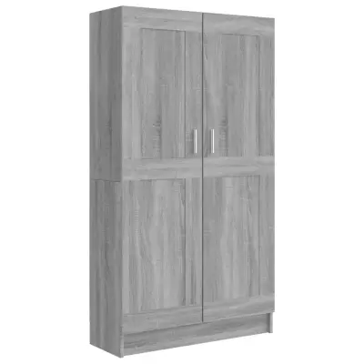 Knjižna omara - Knjižni regal siva sonoma 82,5x30,5x150 cm inženirski les