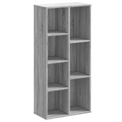 Knjižna omara - Knjižni regal siva sonoma 50x25x105 cm inženirski les