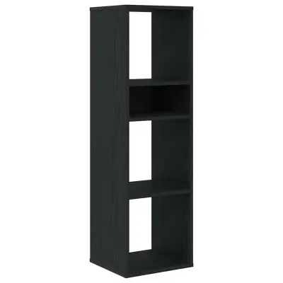 Knjižna omara - Knjižni regal črna 34x31x112 cm inženirski les