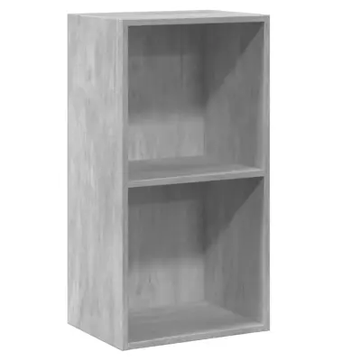 Knjižna omara - Knjižni regal 2-nadstropna betonsko siva 40x30x76,5 cm