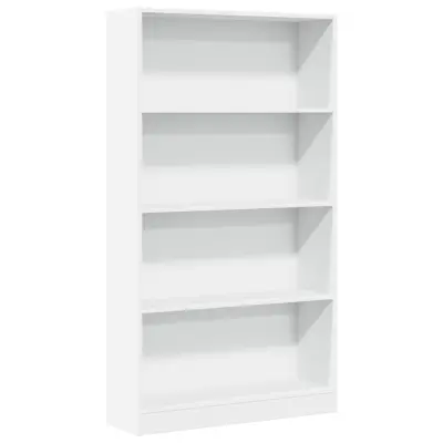 Knjižna omara - Knjižni regal bela 80x24x143 cm inženirski les