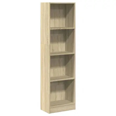 Knjižna omara - Knjižni regal sonoma hrast 40x24x143 cm inženirski les