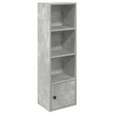 Knjižna omara - Knjižni regal betonsko siva 31x24x102 cm inženirski les