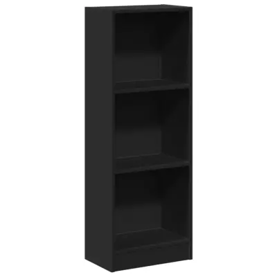 Knjižna omara - Knjižni regal črna 40x24x109 cm inženirski les