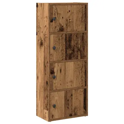 Knjižna omara - Knjižni regal starinski les 40x24x102 cm inženirski les