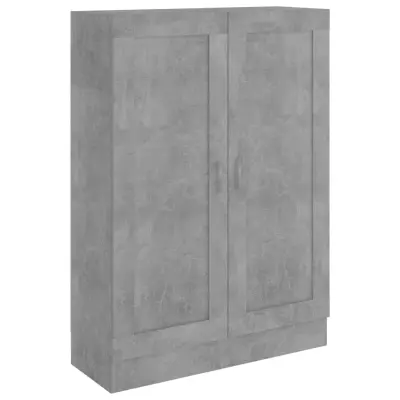 Knjižna omara - Knjižni regal betonsko siva 82,5x30,5x115 cm inženirski les