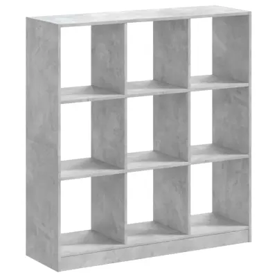 Knjižna omara - Knjižni regal betonsko siva 102x32x108 cm inženirski les