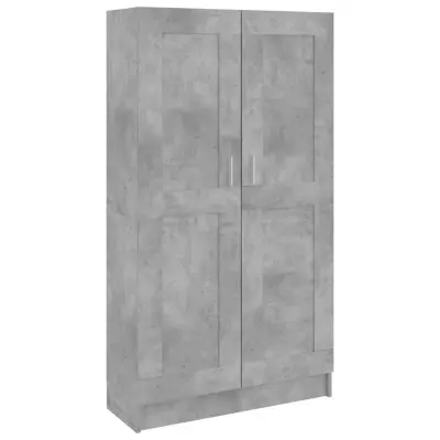 Knjižna omara - Knjižni regal betonsko siva 82,5x30,5x150 cm inženirski les