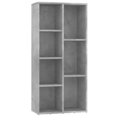 Knjižna omara - Knjižni regal betonsko siva 50x25x106 cm iverna plošča