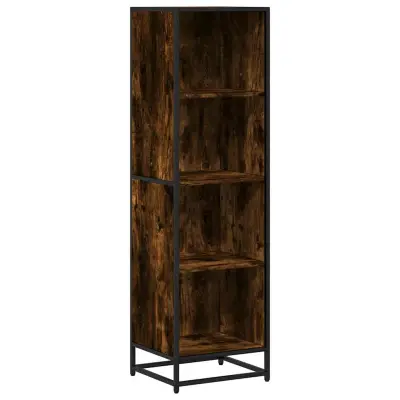 Knjižna omara - Knjižni regal dimljeni hrast 40x35x139 cm inženirski les