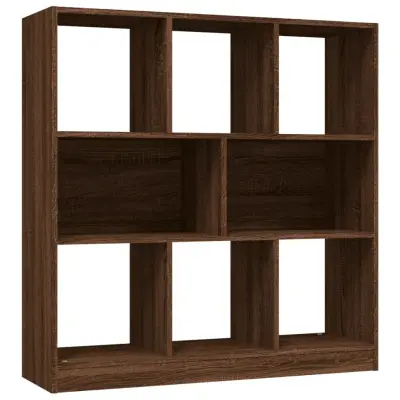 Knjižna omara - Knjižni regal rjav hrast 97,5x29,5x100 cm inženirski les