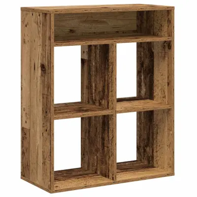 Knjižna omara - Knjižni regal starinski les 66x31x80 cm inženirski les