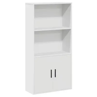 Knjižna omara - Knjižni regal bela 60x24x120 cm inženirski les