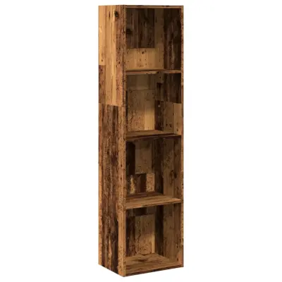 Knjižna omara - Knjižni regal starinski les 40x30x152 cm inženirski les