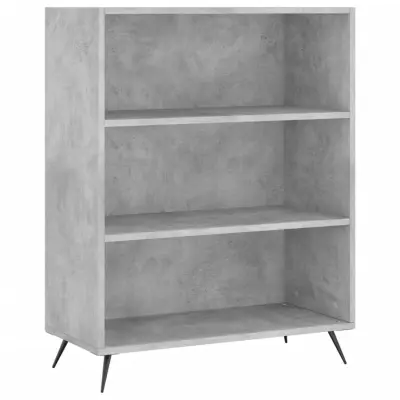Knjižna omara - Knjižni regal betonsko siva 69,5x32,5x90 cm inženirski les