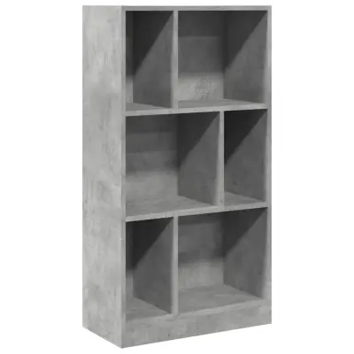Knjižna omara - Knjižni regal betonsko siva 57x28,5x107,5 cm inženirski les