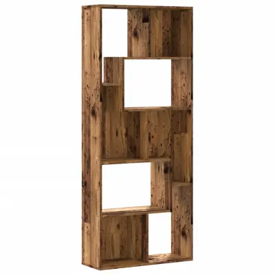 Knjižna omara - Knjižni regal starinski les 67x24x161 cm inženirski les