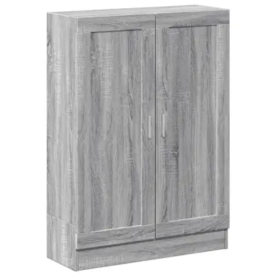 Knjižna omara - Knjižni regal siva sonoma 82,5x30,5x115 cm iverna plošča