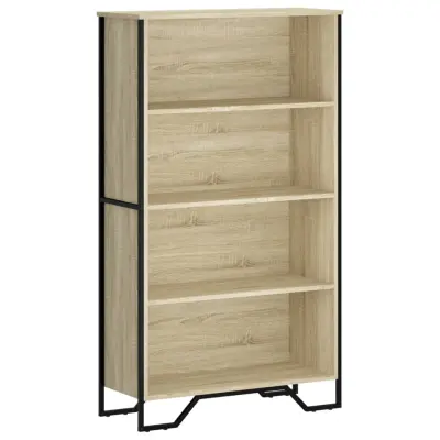 Knjižna omara - Knjižni regal sonoma hrast 80x31x137,5 cm inženirski les