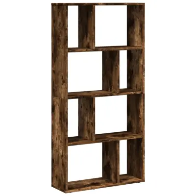 Knjižna omara - Knjižni regal dimljeni hrast 60x20x120 cm inženirski les