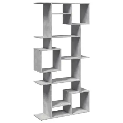 Knjižna omara - Knjižni regal betonsko siva 92x29x188 cm inženirski les